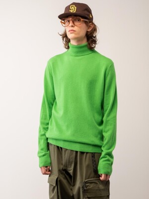 (M) 터틀넥 스웨터 Green
