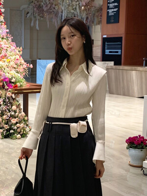 Ziggle peplum shirts_Sharp Ivory