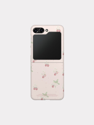strawberry flower pattern 디자인 [제트플립 하드 폰케이스]