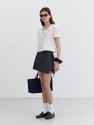 MINI SKIRT CHARCOAL GREY_UDSK5B232CG