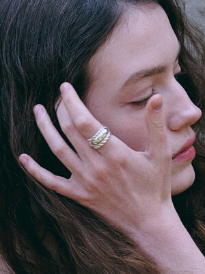 [윤은혜픽]Double twist volume ring_실버