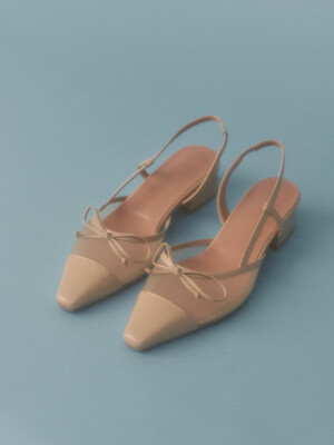 [단독]SIGNATURE ribbon slingback (3cm, 4colors)