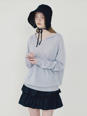 브리즈 시스루 후드 니트_Marine Air