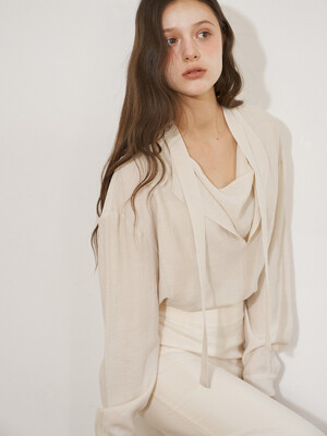 SUMMER LOOSE DRAPING BLOUSE (IV)