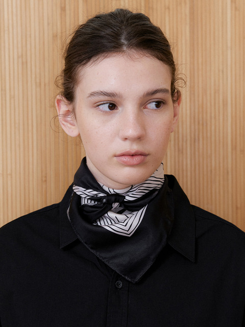 오블라 rose archive silk scarf 2color SC011
