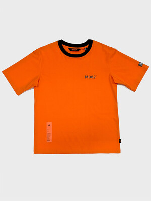 Orange M082 Logo Print T-Shirt