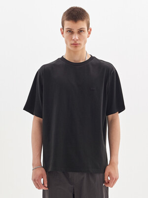 BOX LOGO EMBROIDERED T-SHIRT_BLACK