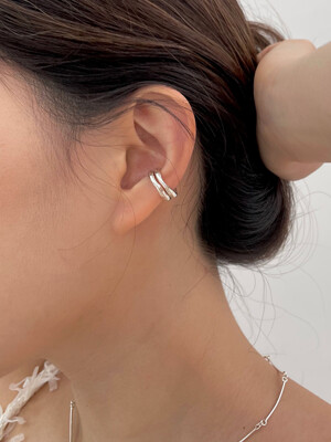 [silver925] stone ear cuff