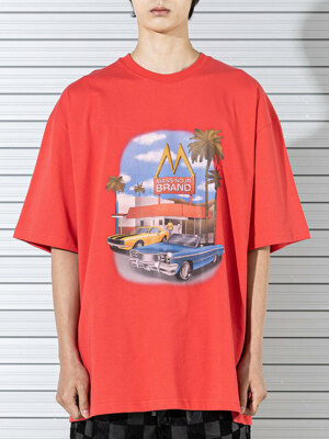 IN AND OUT OVERSIZED T-SHIRTS MSTTS022-RD