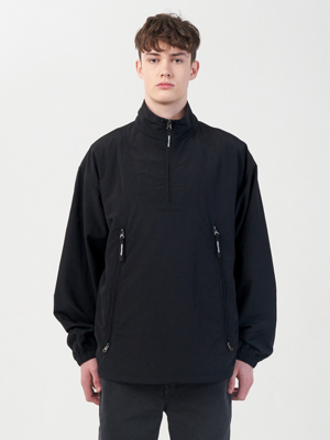 TASLAN UTILITY ANORAK-BLACK