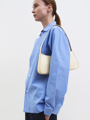 Pebble Shoulder bag Recycled leather cream