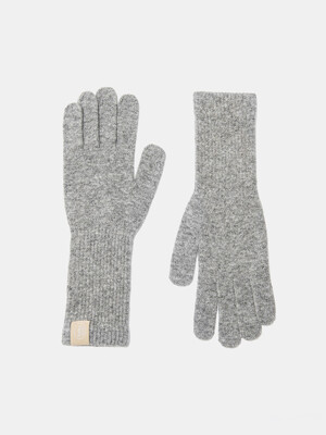 basic long wool gloves (G003_grey)