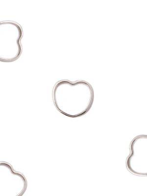 Thin heart silver925 Ring
