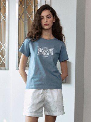 MOUVEMENT W CLASSIC LOGO TEE ash blue