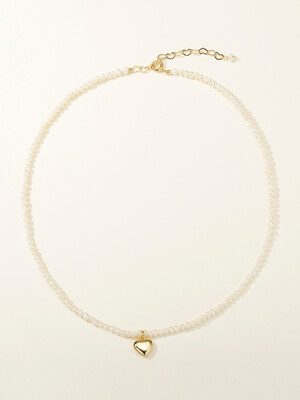 Small Heart Freshwater Pearl Necklace