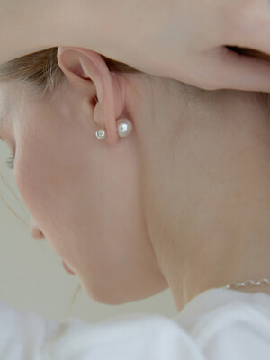 BIBI Pearl Two-way 925 Silver Earring