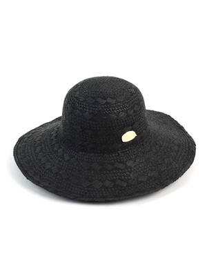 Mordern Black Round Panama Hat 여름페도라