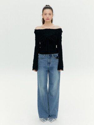 STAR POCKET DENIM PANTS (BLUE)