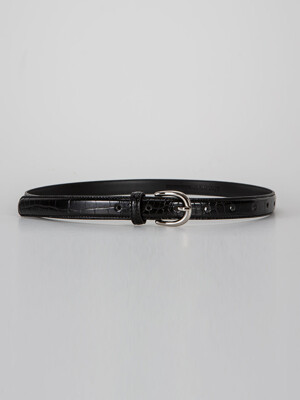 20mm crocodile Eco Leather Belt (Silver)