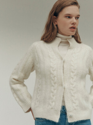 Dio Cable Cardigan (Butter Cream)