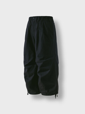 Lazy Twill Balloon Pants - Black