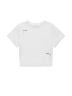 KEYWORD LETTERING CROP TOP IN WHITE