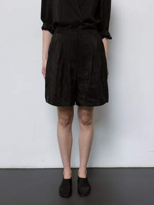 Silk-like Shorts_Black