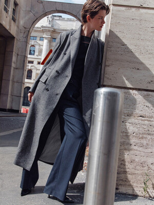 Classic Longline Herringbone Frock Coat-Jacket SW4AJ816-93