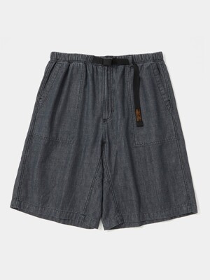 COLUMBIA TRAJAN LABEL BELTED DENIM SHORTS PANTS 블랙데님