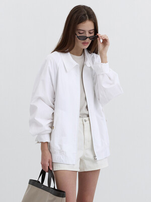 [단독]UNISEX SUMMER HARRINGTON JACKET OFF WHITE_UDJU5B122OW
