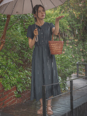 Lace string dress TISU03OP02_Navy