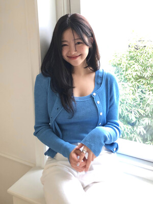 Summer linen cardigan set [BL]