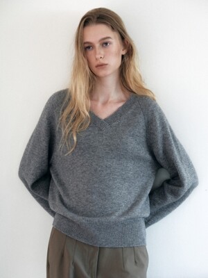 [Premium] Cashmere V-neck Knit Pullover_5color