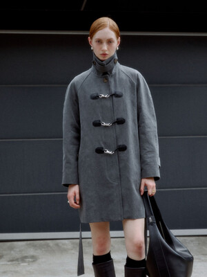 [리퍼브]LAFAYETTE Mac Trench Duffle Coat_Charcoal Gray