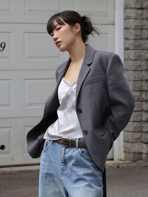 룩캐스트 [단독][4차 리오더] 에일린 울 핸드메이드 자켓 / AILEEN WOOL HANDMADE JACKET_3colors
