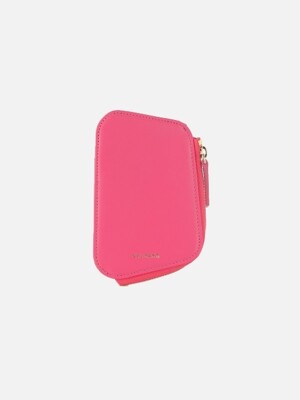 Reims Pebble Card Wallet Strawberry Pink