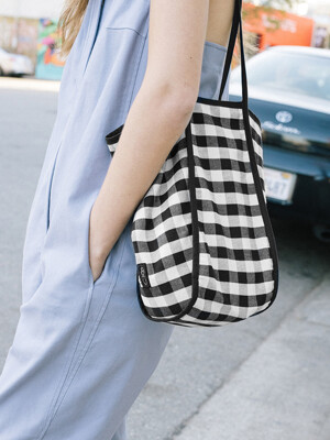ITAEWON Bag (Navy check/Black big gingham check)