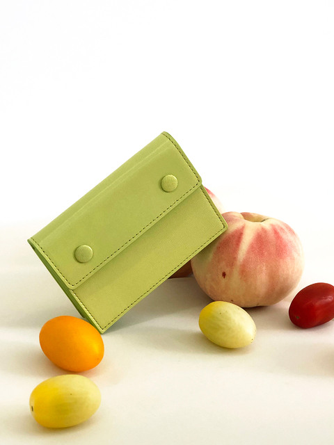 지갑,지갑 - 보이드 (VOID) - Accordion card wallet - Light lemon