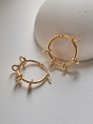 Silver925_Tetra Earrings (Silver,Gold,PinkGold)