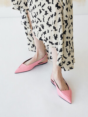 Nana Slingback Flats Leather Pink