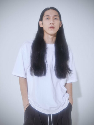 FOLD PLEATS T-SHIRT_WH
