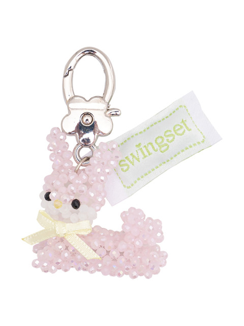  - 스윙셋 (Swingset) - Baby Pink Rabbit Key Ring