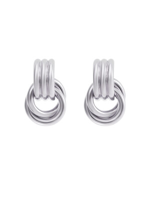 [Silver 925] weave-weaving stud earrings
