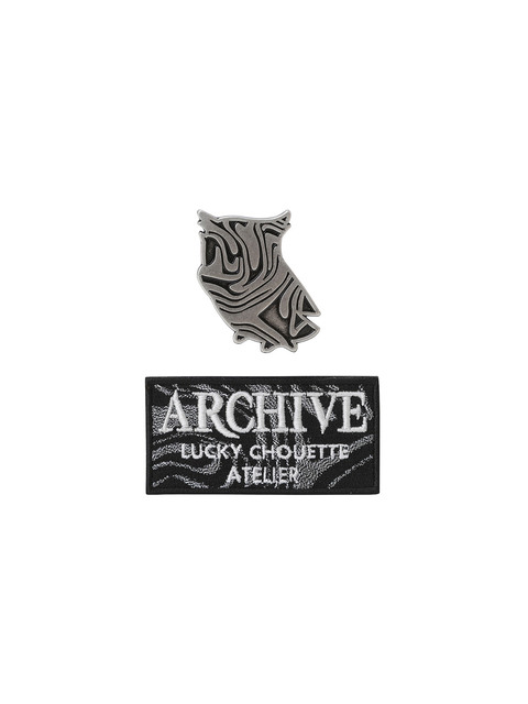 주얼리 - 럭키슈에뜨 (LUCKY CHOUETTE) - [Atelier] Mable Chouette Archive Emblem Brooch Set_LXEAM23800XXX
