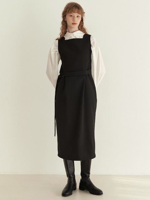 원피스,원피스 - 이슈넘버 (ISSUE NUMBER) - 4.63 Bustier belt dress (Black)