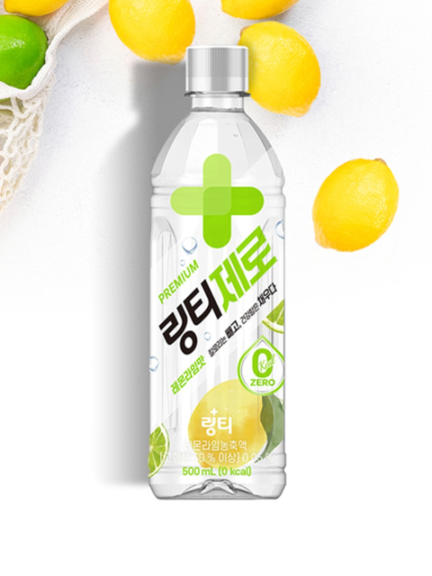 음료 - 링티 (LINGTEA) - 링티 제로 레몬라임맛 500ml x 24병