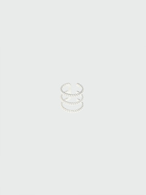 XOE EENK E Ring - Silver