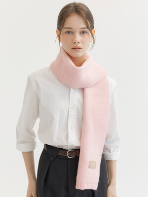 knit wool muffler (M028_light pink)