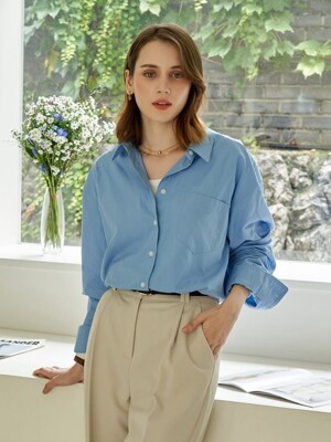Aile Over-fit classic Shirts (Sora)