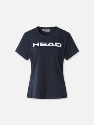 [HEAD GLOBAL] 여성 레귤러핏 CLUB 빅헤드 반팔 티셔츠 네이비_JOTCX24203NYX
